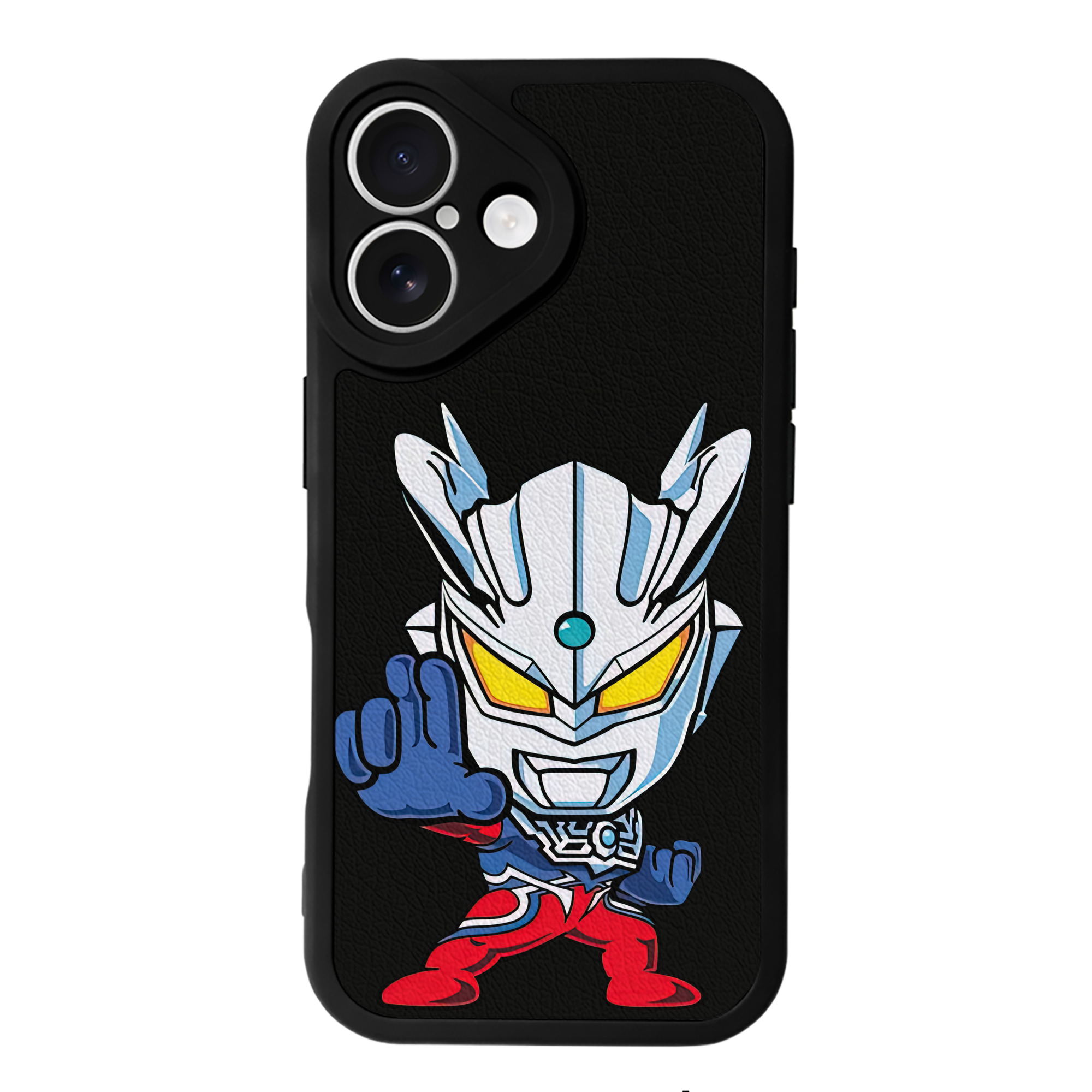 （画像用） ウルトラマン Ultraman 【iPhone 16シリーズ対応】シリコンスマホケース（レザー調） 材質：シリコン